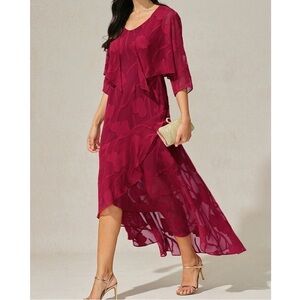 FLORAL MAXI DRESS + SHRUG